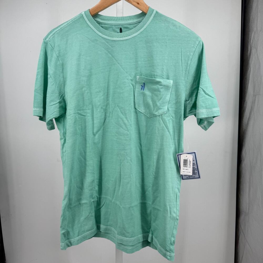 Johnnie-O Dale T-Shirt Mens S Spearmint Green Crew Neck Short Sleeve Solid Tee